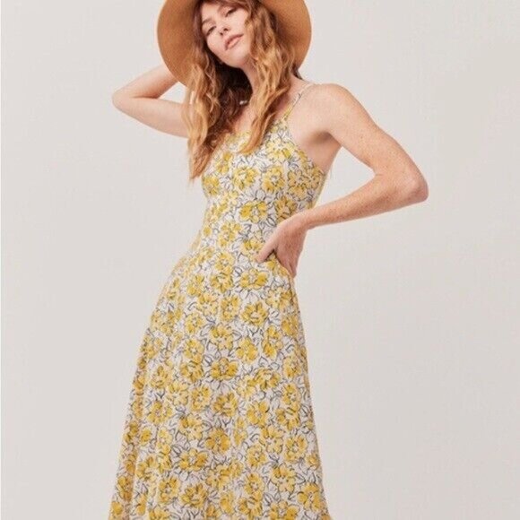 Floral Yellow Sundress - Picture 1 of 10
